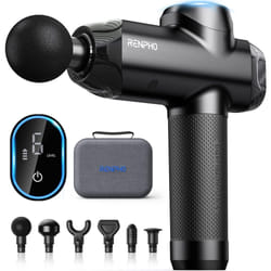 RENPHO Upgrade Power Massage Gun Deep Tissue, Powerful and Quiet Muscle Massage