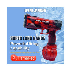 2023 New Cool  Electric Glock Water Gun Toy Weal Maker Watergun Children's - Flame Red