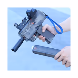 Uzi Electric Water Gun Fully Automatic High Pressure Strong Boys' Toys - blue