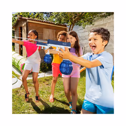 M1911 Glock Electric Water Gun - High-Quality Rechargeable Kids Toy with - Blue 2 Clips