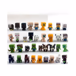 36PCS Minecraft Toy Building Block Series Creeper Ender Dragon Peripheral Toy Ornaments - A-36PCS
