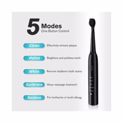 Ultrasonic Sonic Electric Toothbrush Rechargeable Tooth Brushes Washable - Set B 4 head, Set B 4 head
