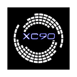 2pcs Car LED Door Welcome Light for Volvo V40 V60 V90 XC40 XC60 XC90 S60 - 2PCS, XC90