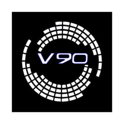 2pcs Car LED Door Welcome Light for Volvo V40 V60 V90 XC40 XC60 XC90 S60 - 2PCS, V90