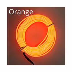 1M/2M/3M/5M Car Interior Atmosphere Lamp Welcome  Door Lights Auto LED - 2M USB Drive, Orange
