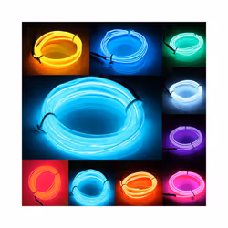 1M/2M/3M/5M Car Interior Atmosphere Lamp Welcome  Door Lights Auto LED - 3M USB Drive, Yellow