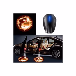 Car Door USB Charging LED Wireless Welcome Light Laser Projector Logo - 1Pcs, H