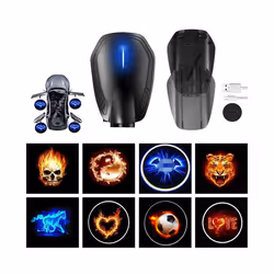 Car Door USB Charging LED Wireless Welcome Light Laser Projector Logo - 1Pcs, H