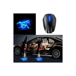 Car Door USB Charging LED Wireless Welcome Light Laser Projector Logo - 1Pcs, A