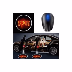 Car Door USB Charging LED Wireless Welcome Light Laser Projector Logo - 2 Pcs, F