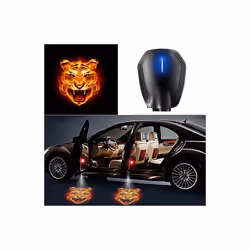 Car Door USB Charging LED Wireless Welcome Light Laser Projector Logo - 2 Pcs, E