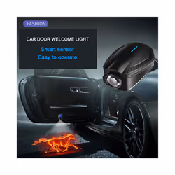 2pcs Rechargeable Led Car Door Welcome Projector Logo Ghost Shadow Night - for Nissan, New Design
