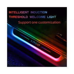 Customized Car door illuminated sill light logo Projector lamp Power Moving - Customized, 2 PCS Front door