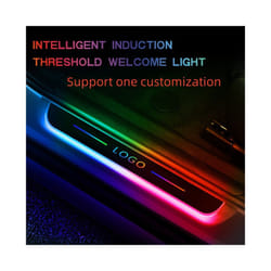 Customized Car door illuminated sill light logo Projector lamp Power Moving - Customized, 2 PCS Front door