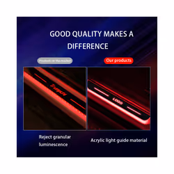 Customized Car door illuminated sill light logo Projector lamp Power Moving - Customized, 2 PCS Front door