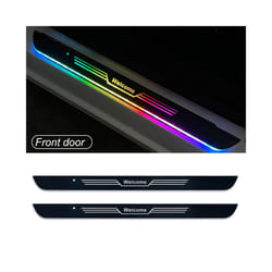 4/2 Pcs Customized Car Door Sill illuminated Light logo Projector Lamp - For Other, Front - A - 2Pcs