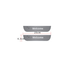 NEW Customized Dynamic LED Welcome Car Scuff Plate Pedal Threshold Door - For Welcome, 2pcs Rear door