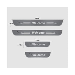 NEW Customized Car door illuminated sill Light Logo Projector Lamp Power - For M-ASERATI, 4pcs Set
