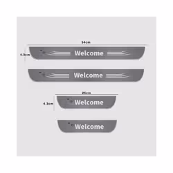 NEW Customized Car door illuminated sill Light Logo Projector Lamp Power - For A-UDI, 4pcs Set