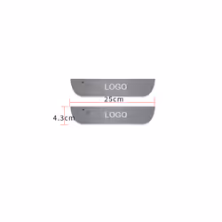 Customized Car Door illuminated Sill light Logo Projector Lamp USB Power - Customized, 2pcs Rear door