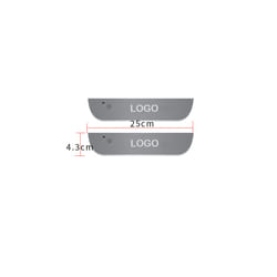 Customized Car Door illuminated Sill light Logo Projector Lamp USB Power - Customized, 2pcs Rear door