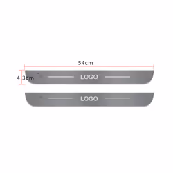 Customized For Kia GT LINE KX5 Stinger Sportage Car Welcome Door illuminated - For stinger TEXT, 2pcs Front door