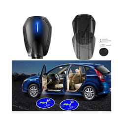 Car LED Laser Projector Sign Light Rechargeable Wireless Laser Icon Light - 4Pcs, for Hyundai