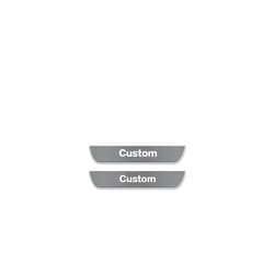 [Customized] Car door illuminated sill light logo Projector lamp USB Power - For Toyota, 2PCS Rear Door