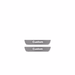 [Customized] Car door illuminated sill light logo Projector lamp USB Power - For DODGE, 2PCS Rear Door