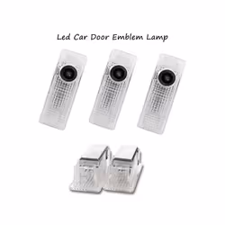 2Pcs LED Car Door Welcome Lights Courtesy Lamp Logo Shadow Projector - 4PCS, X2