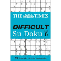 ISBN The Times Difficult Su Doku Book 6: 200 dreadfully tricky Su Doku puzzles