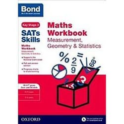 ISBN Bond SATs Skills : Maths Workbook: Measurement, Geometry & Statistics 10-11+ Years Core and Stretch book Educational English 48 pages
