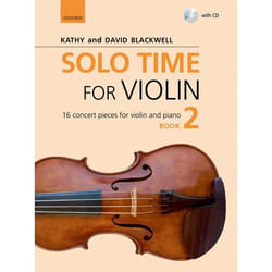 ISBN Solo Time for Violin 2 + CD ( 16 concert pieces for violin and piano ) book