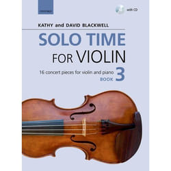 ISBN Solo Time for Violin 3 + CD ( 16 concert pieces for violin and piano ) book