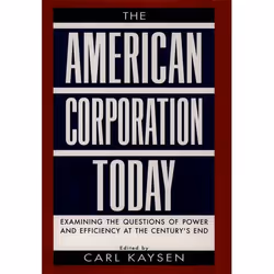 ISBN The American Corporation Today, Carl Kaysen, 512 pages, English, Oxford University Press, 16/01/1997, Any gender