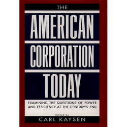 ISBN The American Corporation Today 512 pages English