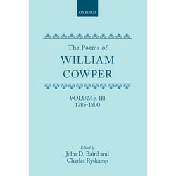 ISBN The Poems of William Cowper ( Volume III: 1785-1800 ) book