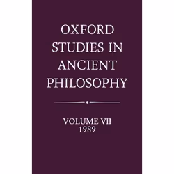 ISBN Oxford Studies in Ancient Philosophy ( Volume VII: 1989 ), 268 pages