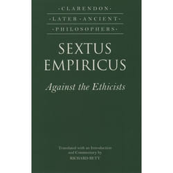 ISBN Sextus Empiricus: Against the Ethicists book English Hardcover 340 pages