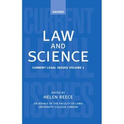 ISBN Law and Science ( Current Legal Issues 1998: Volume 1 ) book 332 pages