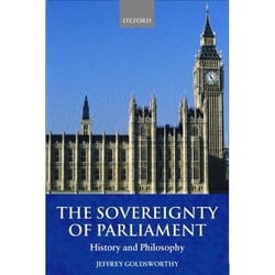 ISBN The Sovereignty of Parliament ( History and Philosophy ) book English Paperback 330 pages