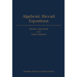 ISBN Algebraic Riccati Equations 498 pages English