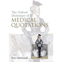 ISBN Oxford Dictionary of Medical Quotations 224 pages English