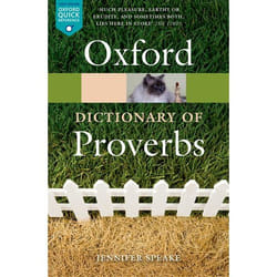 ISBN Oxford Dictionary of Proverbs 400 pages English