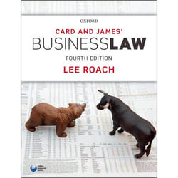 ISBN Card & James' Business Law 872 pages English