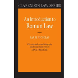 ISBN An Introduction to Roman Law book 320 pages