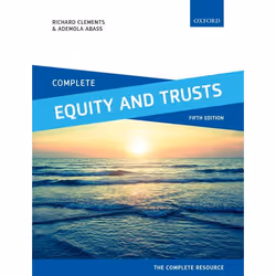 ISBN Complete Equity and Trusts ( Text Cases and Materials ), Richard Clements, Ademola Abass, 592 pages, English, Oxford Uni ...