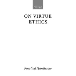 ISBN On Virtue Ethics book English Hardcover 288 pages