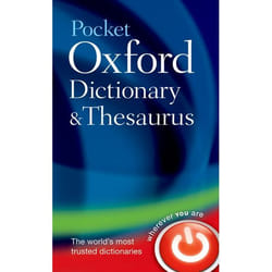 ISBN Pocket Oxford Dictionary and Thesaurus book 864 pages