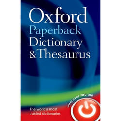 ISBN Oxford Paperback Dictionary & Thesaurus book 1088 pages